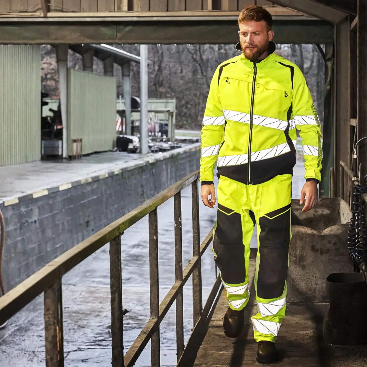 Warnschutz Bundjacke "ACCELERATE SAFE" in orange/schwarzblau, XXL - Thumbnail 5