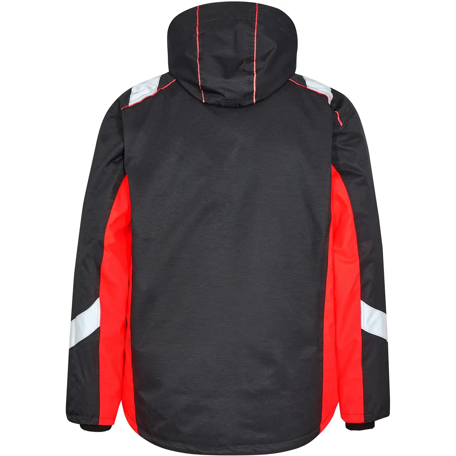 Winterjacke "1871-354" Cargo in schwarz/rot, L - Thumbnail 2