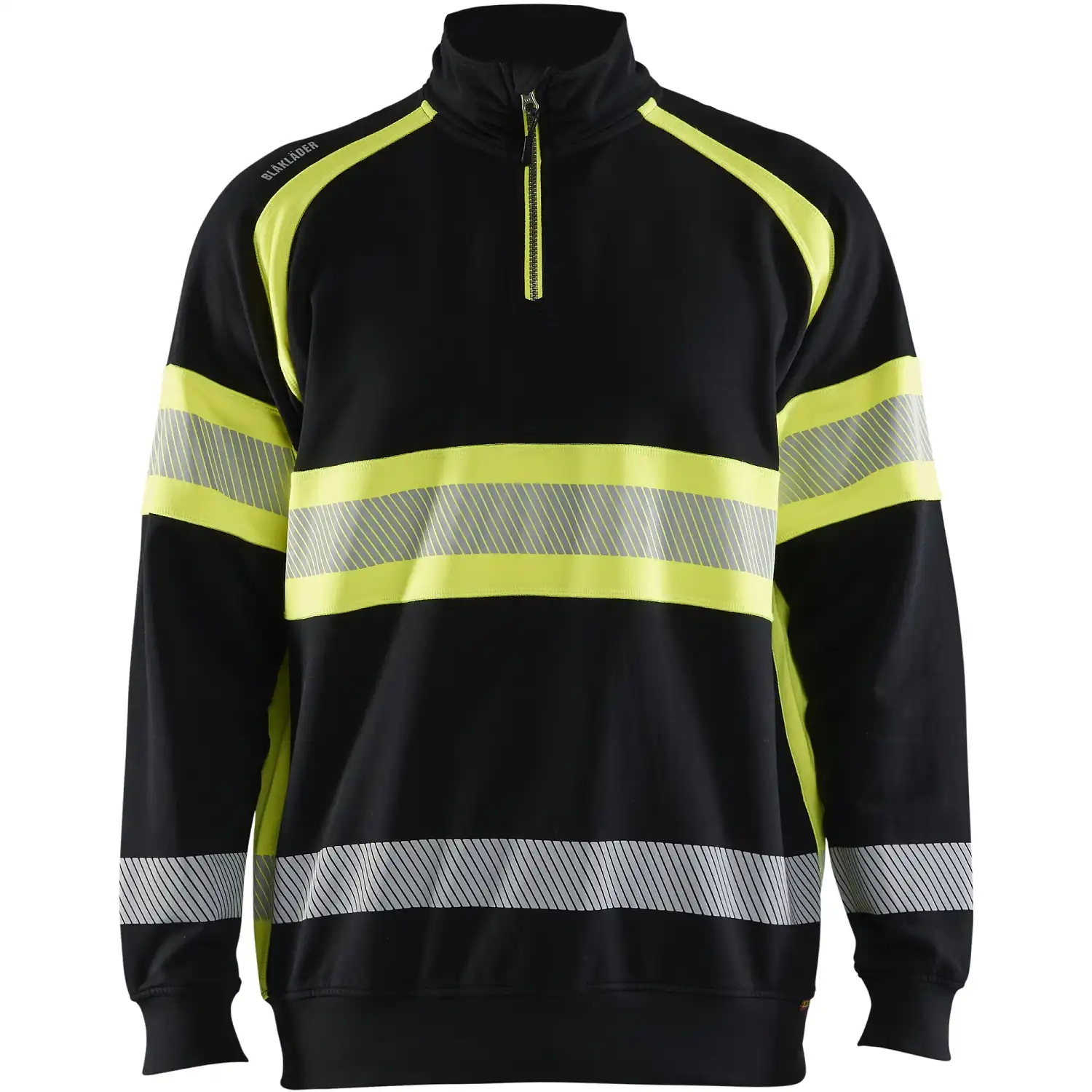 Warnschutz Zip-Sweatshirt Kl. 1 "3553" in schwarz/gelb, 3XL - Thumbnail 1