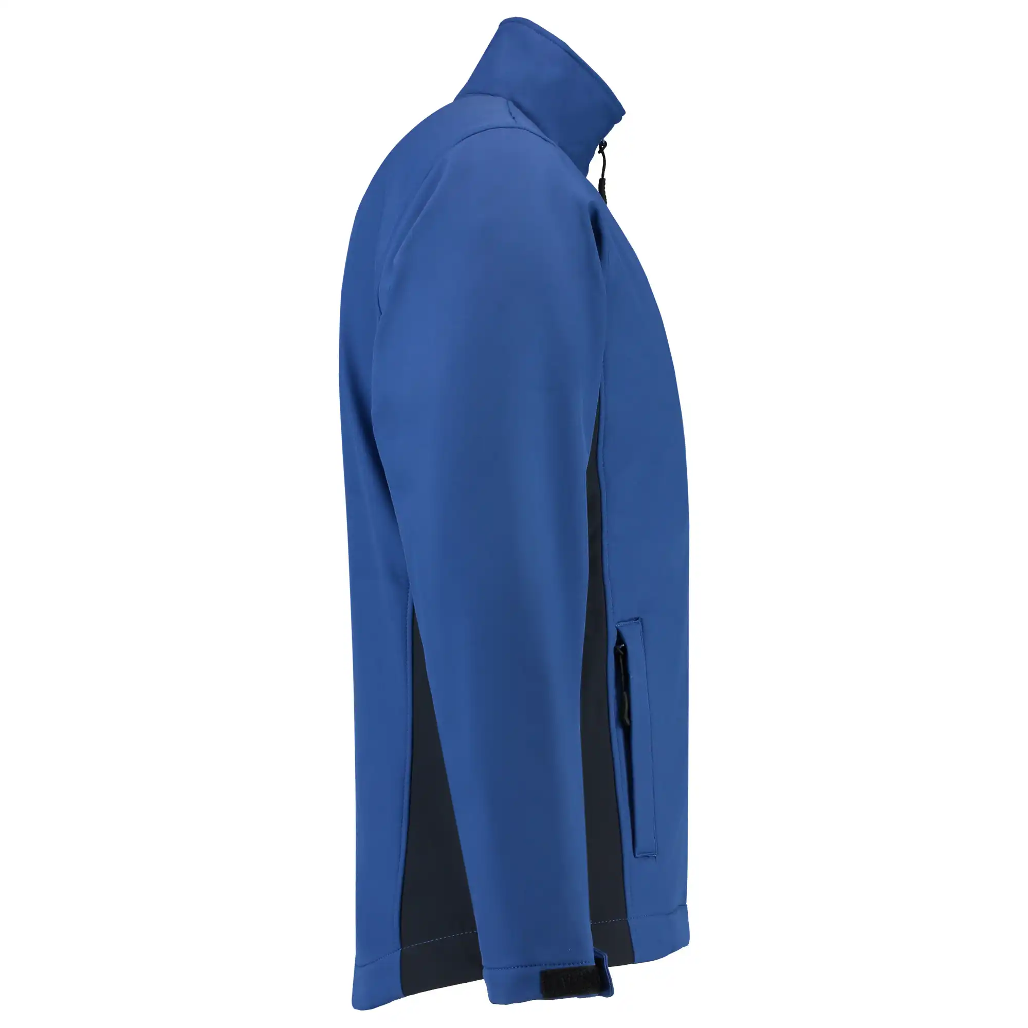 Softshelljacke Bicolor "402002" Workwear in XS, royal blue/navy - Thumbnail 4
