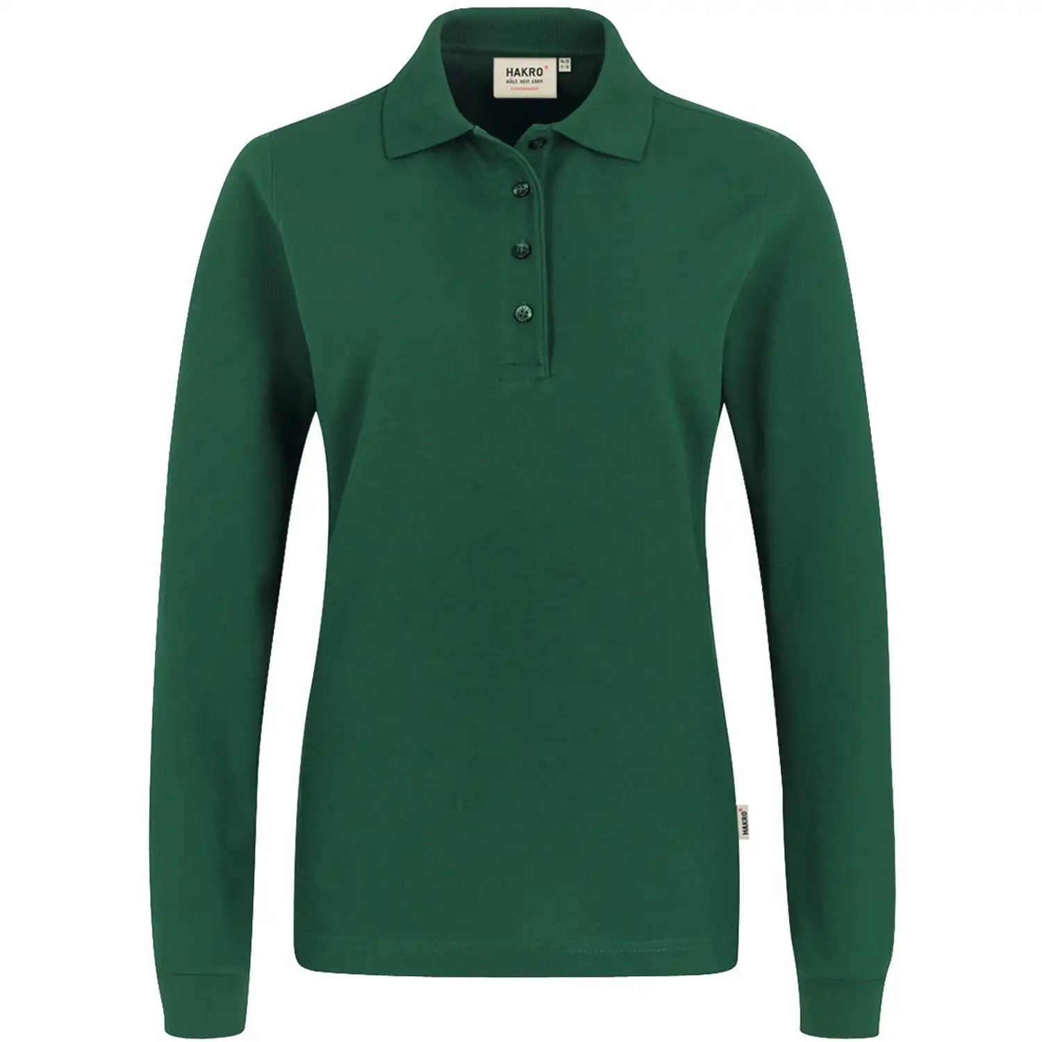 Damen-Langarm-Poloshirt "PERFORMANCE" 215 in tanne, L - Bild 1
