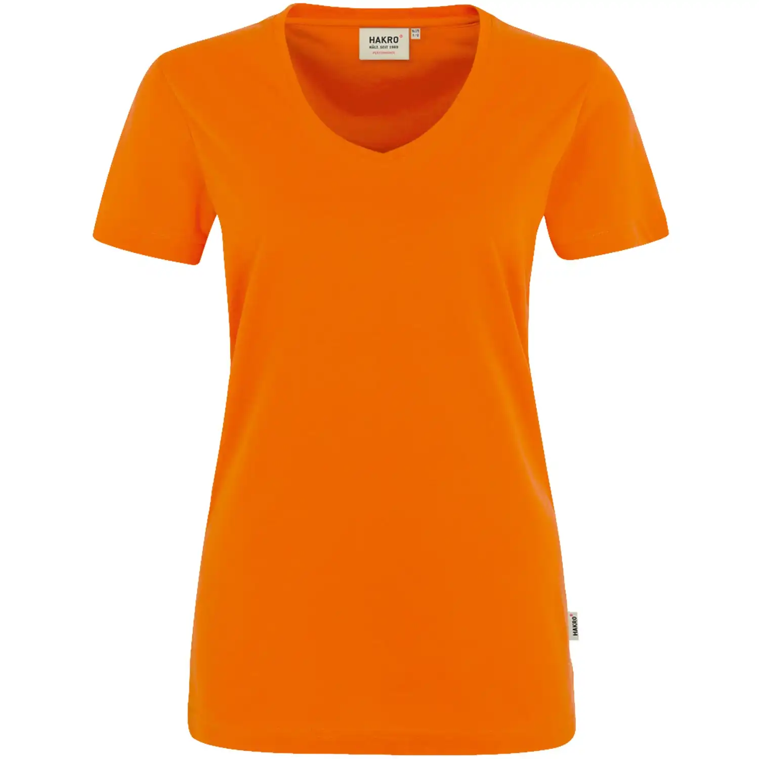 Damen V-Shirt "PERFORMANCE" 181 in Orange, XL - Bild 1