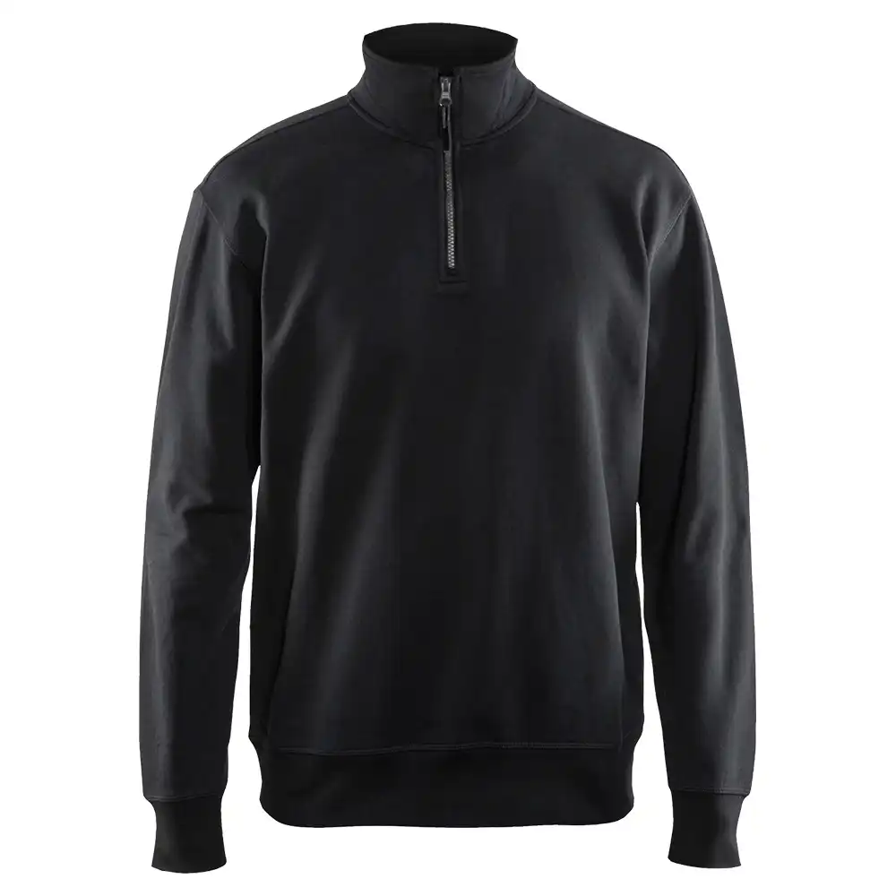 Sweatshirt mit Half-Zip "3369" in schwarz, M - Thumbnail 1