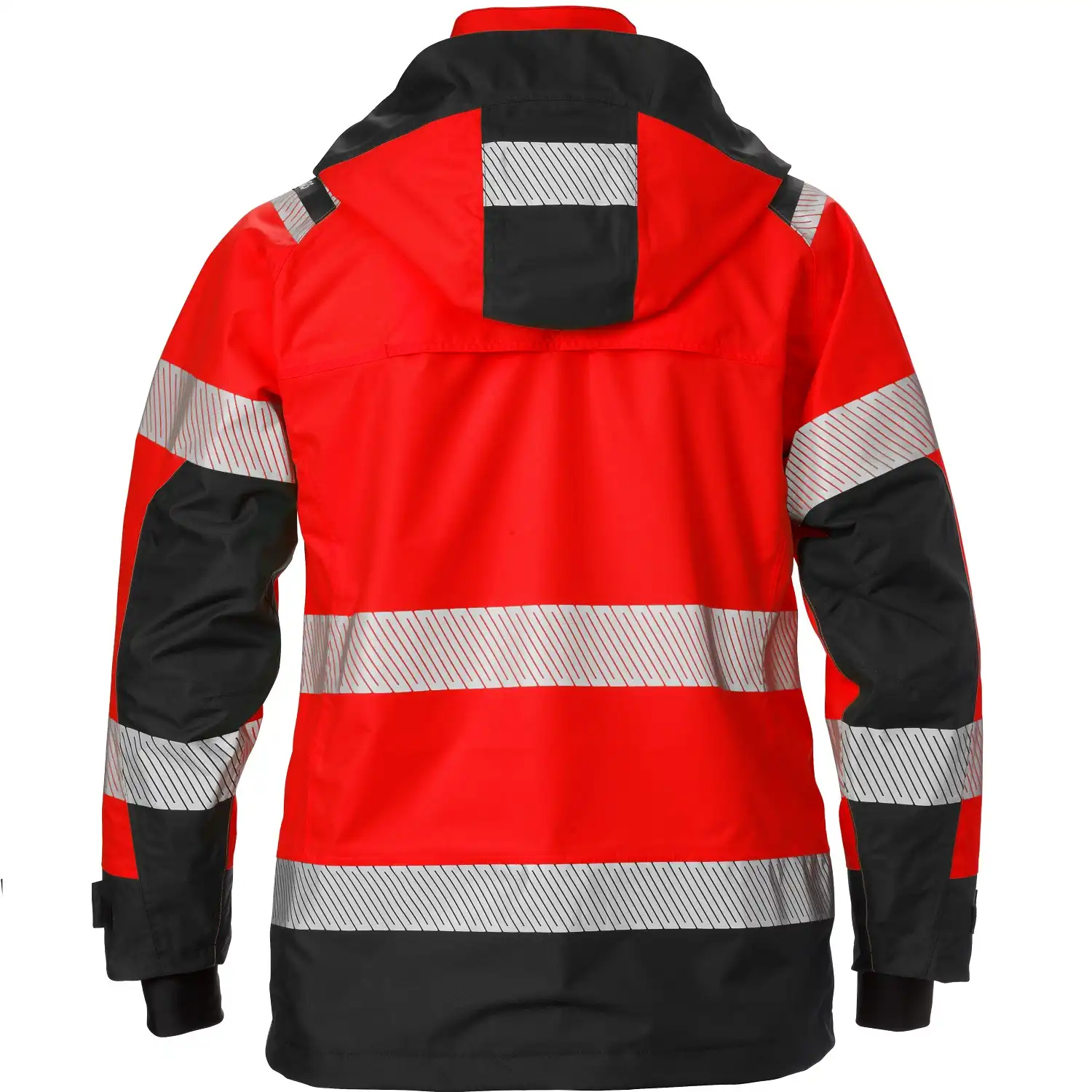 Damen Warnschutz Regenjacke "4518 GTT" in rot/schwarz, XS - Thumbnail 2