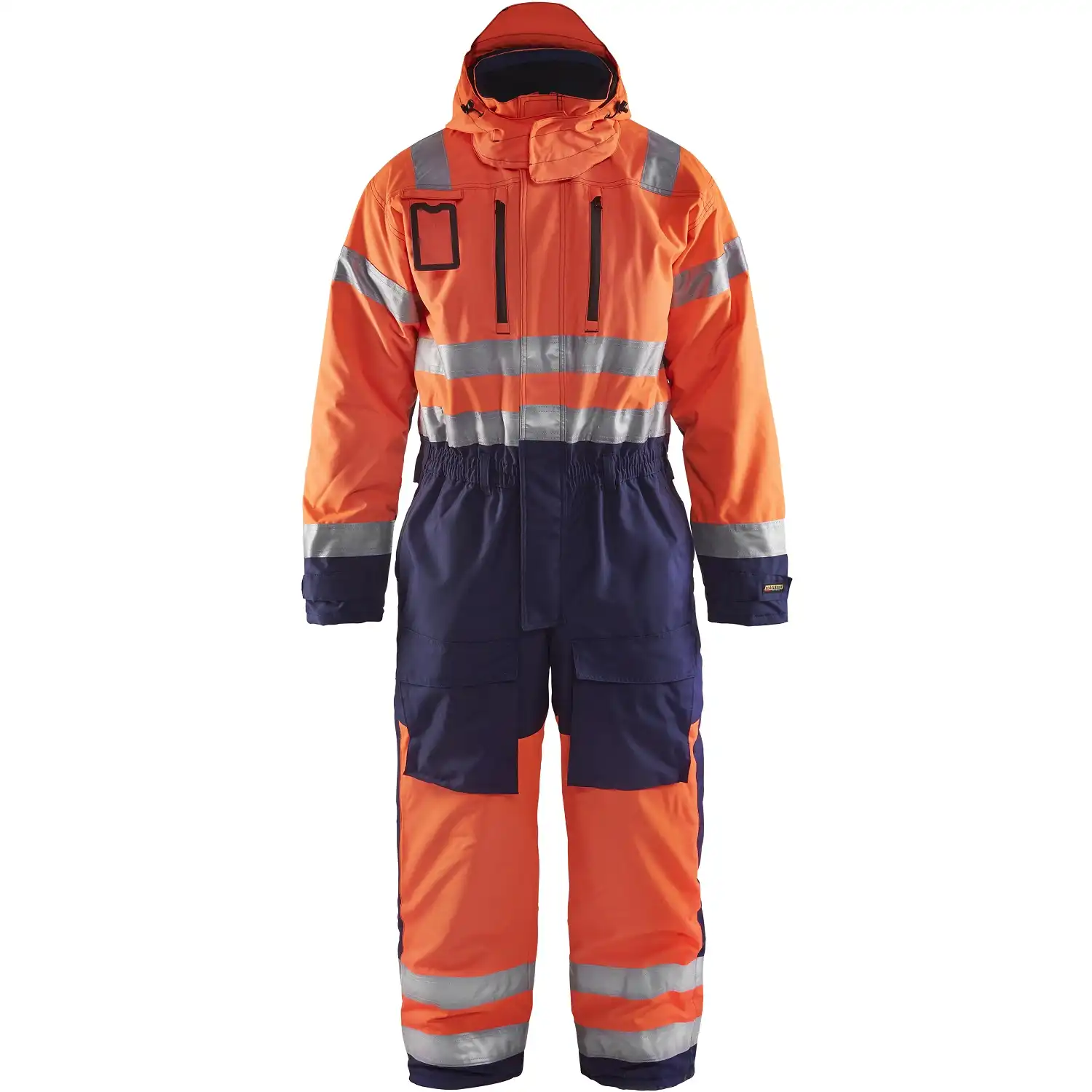 Warnschutz Winteroverall "6763" in orange/marine, C46 - Thumbnail 1