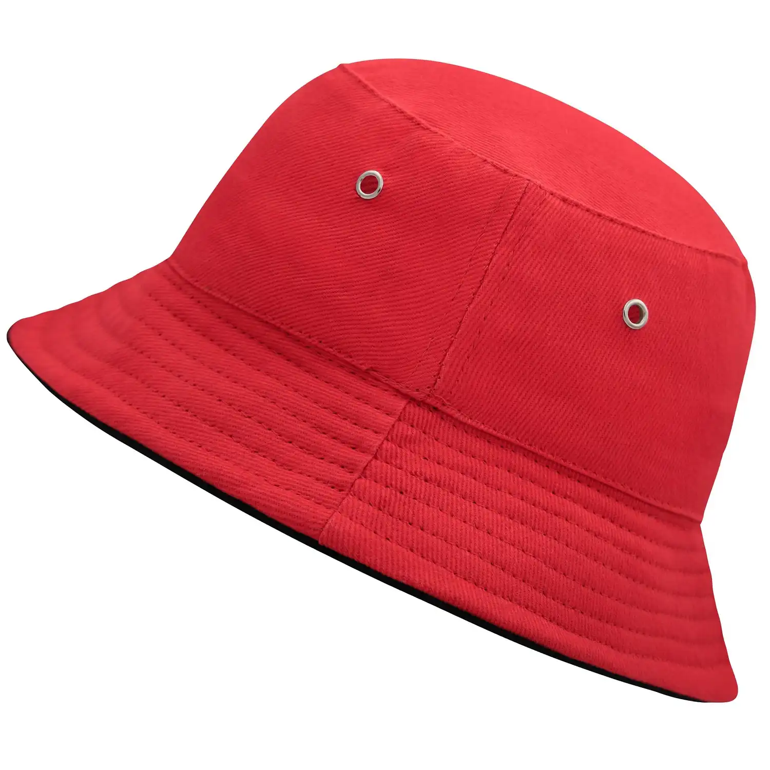 Kinder Fischerhut "MB013" Fisherman Piping Hat in red/black - Bild 1