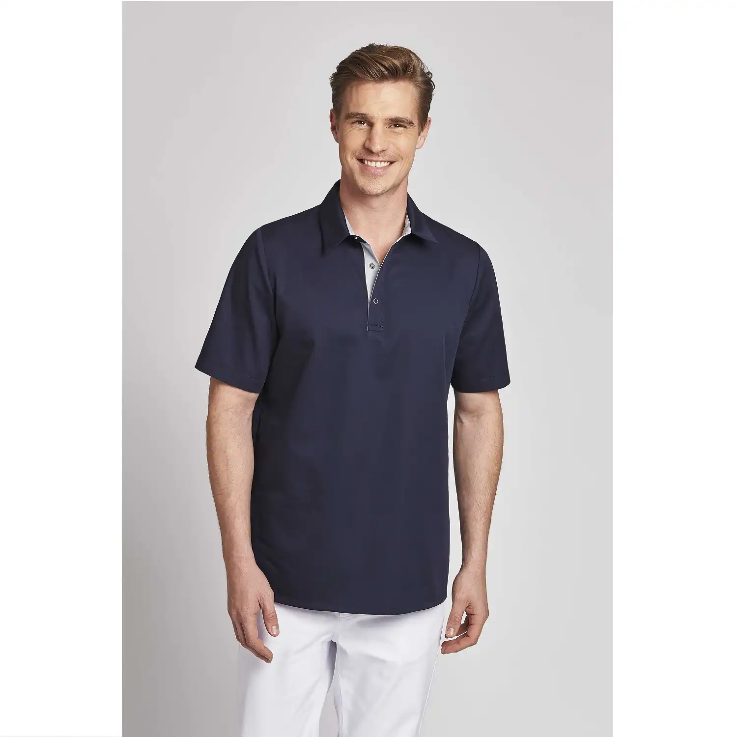 Unisex Schlupfjacke "12/2792" in marine/grau, L - Thumbnail 1