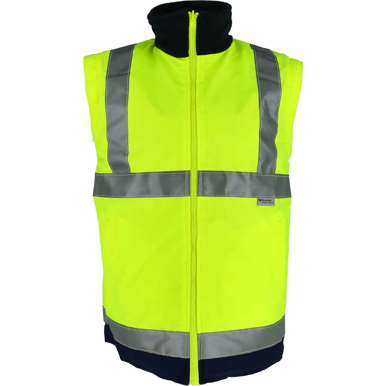 Warnschutz-Parka 4-in-1 "SPENCER" gelb/marine in M - Thumbnail 3