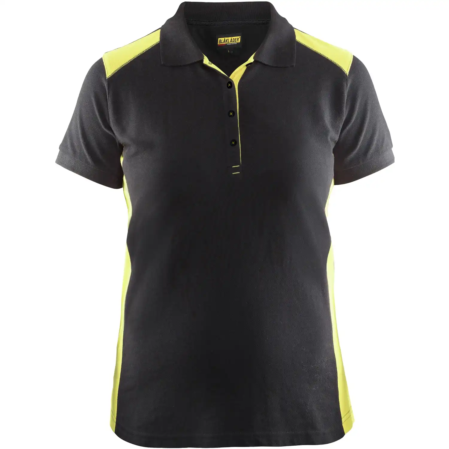 Damen Polo-Shirt "3390" in schwarz/gelb, 3XL - Thumbnail 1