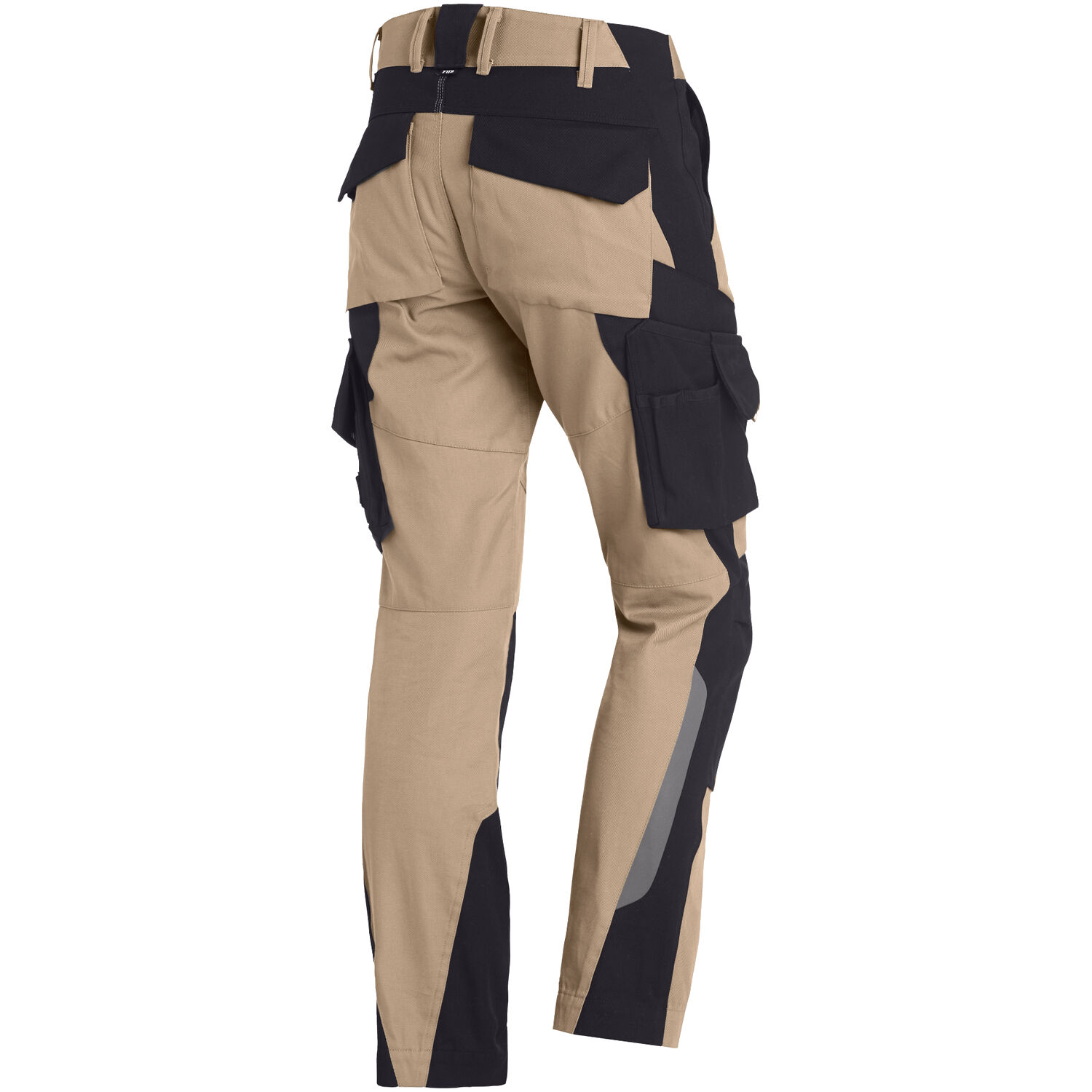 Damen Arbeitshose "ANNETTE" in beige/schwarz, 40 - Thumbnail 2