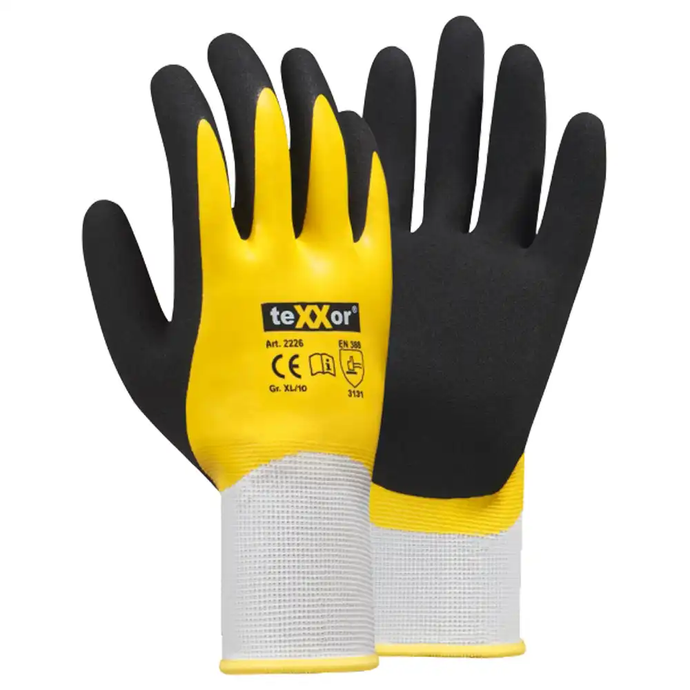 Latex Polyester Strickhandschuhe "2226" in 11 (XXL) - Bild 1