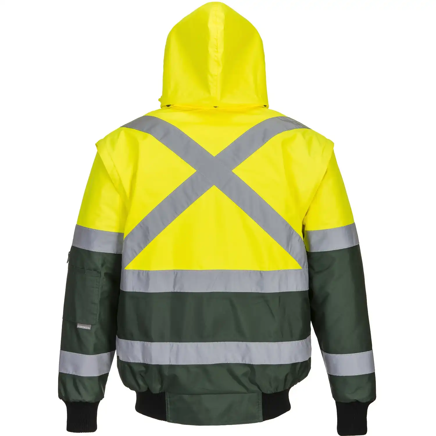 Warnschutz Pilotenjacke "X" gelb/grün in S - Thumbnail 3