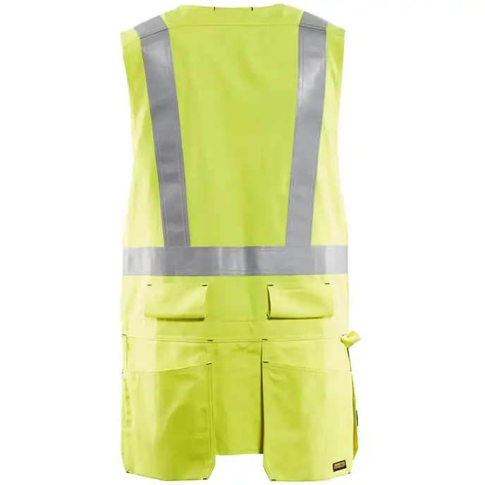 Warnschutz Multinorm Montageweste "3089" gelb in XL - Thumbnail 2