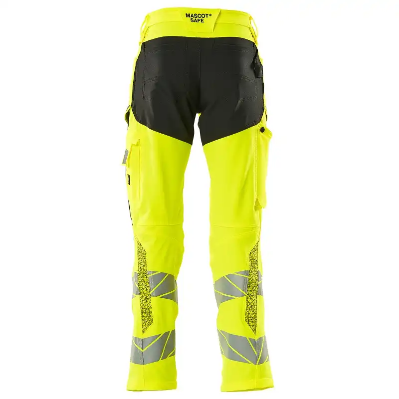 Warnschutz Bundhose Stretch "ACCELERATE SAFE" in gelb/schwarz, 76C46 (EU 23) - Thumbnail 2