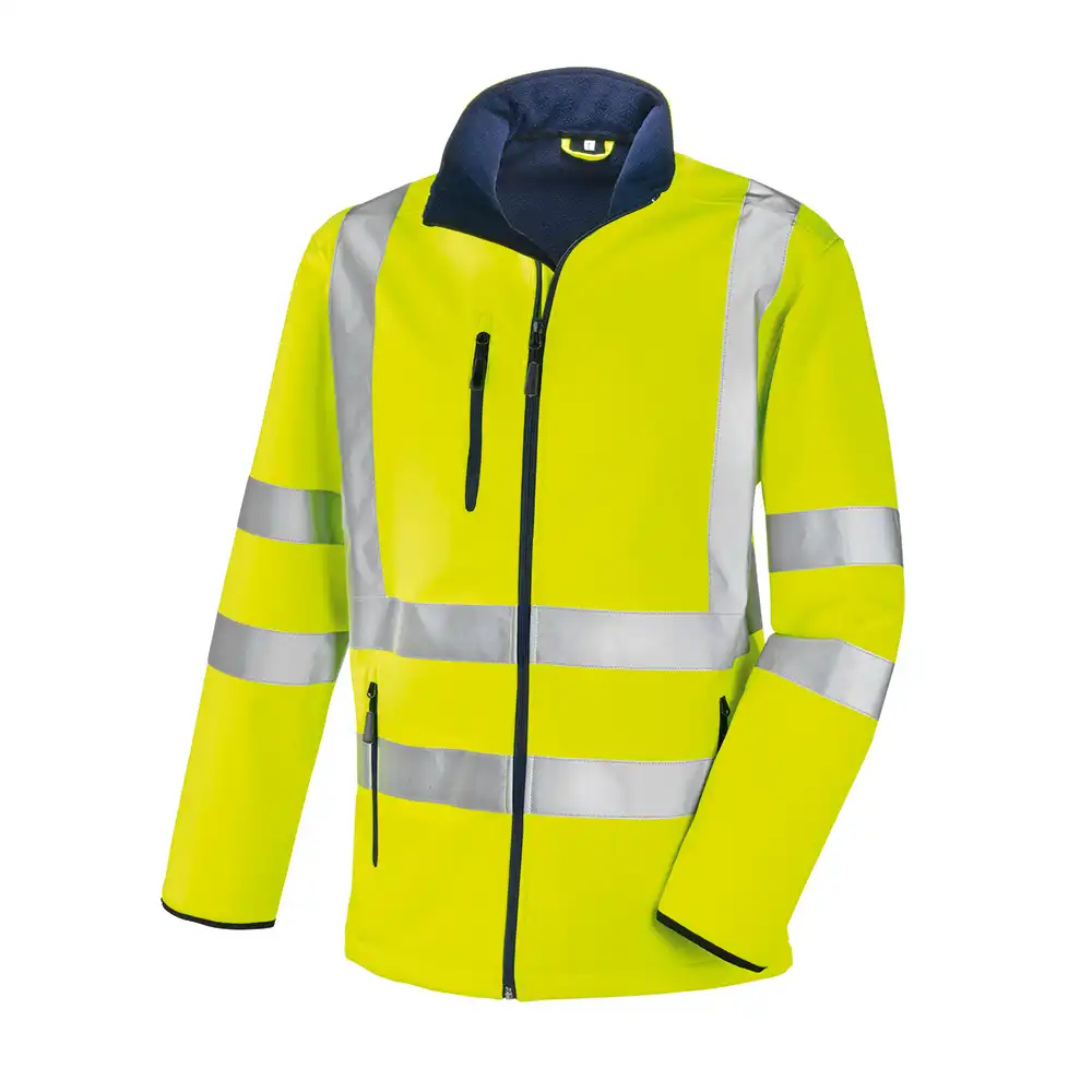 Warnschutz Softshelljacke "NIAGARA" gelb in 3XL - Bild 1