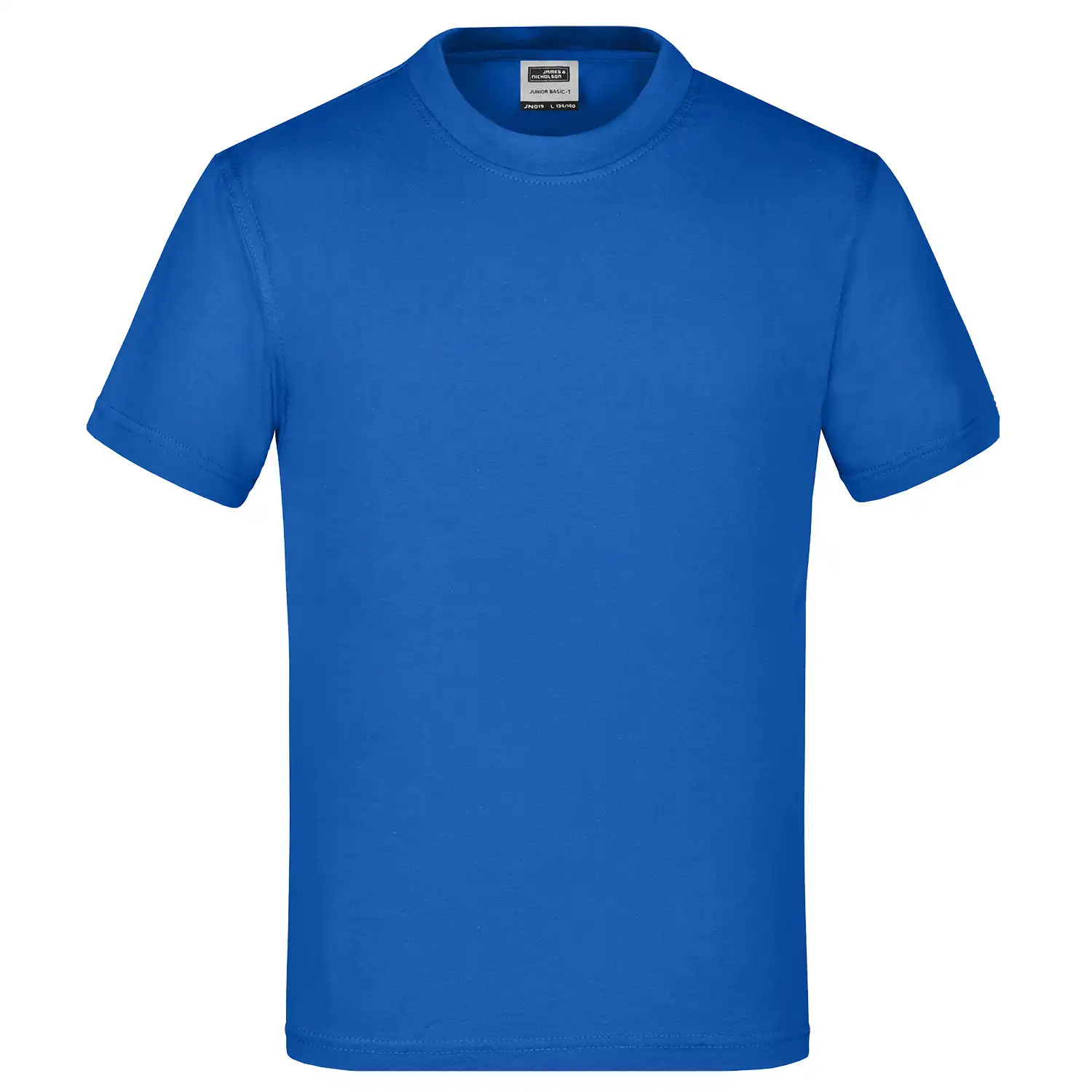 Kinder T-Shirt Basic-T "JN019" in royal, L - Thumbnail 1