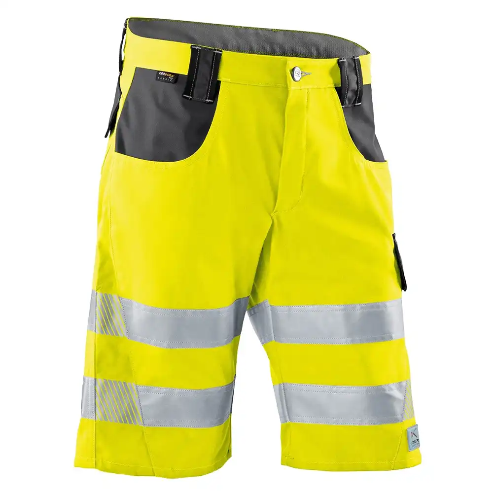 Warnschutz Shorts "REFLECTIQ" in warngelb/anthrazit, 44 - Bild 1