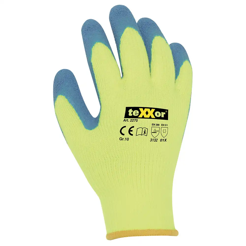 Winter Latex-Strickhandschuhe "Yellow Snow"  in 10 (XL) - Bild 1