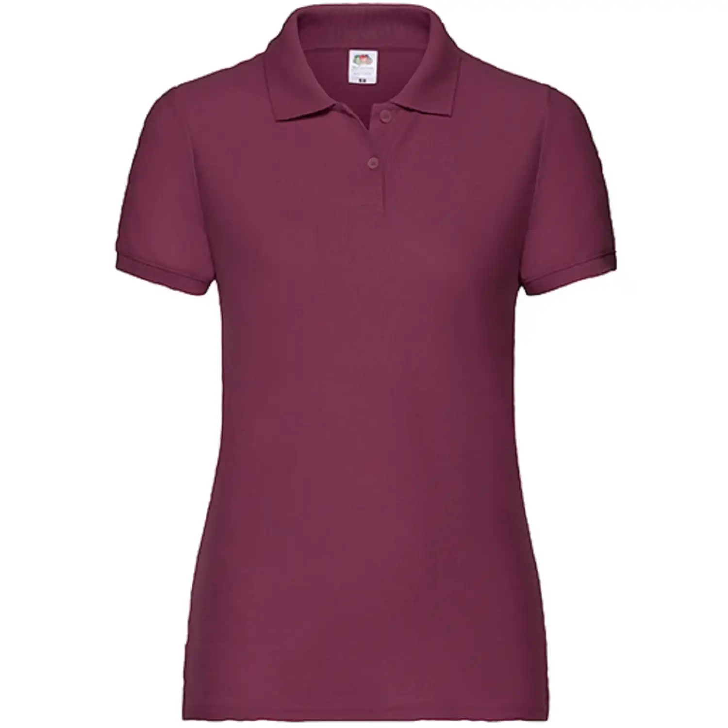 Damen Polo-Shirt "F517" in burgundy, L - Thumbnail 1