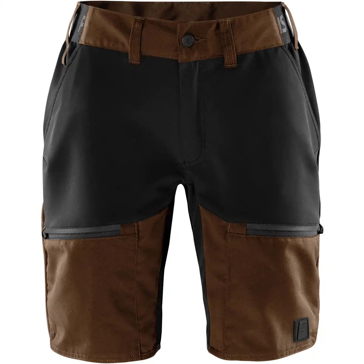 Damen Stretch Shorts "CARBON" Outdoor in rostrot/schwarz, XXL - Thumbnail 1