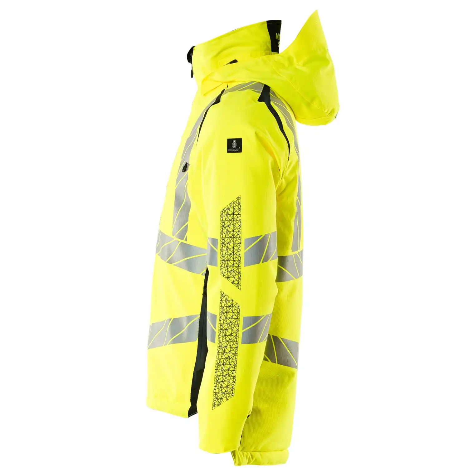 Warnschutz Winterjacke "ACCELERATE SAFE" in gelb/schwarzblau, XXL - Thumbnail 3