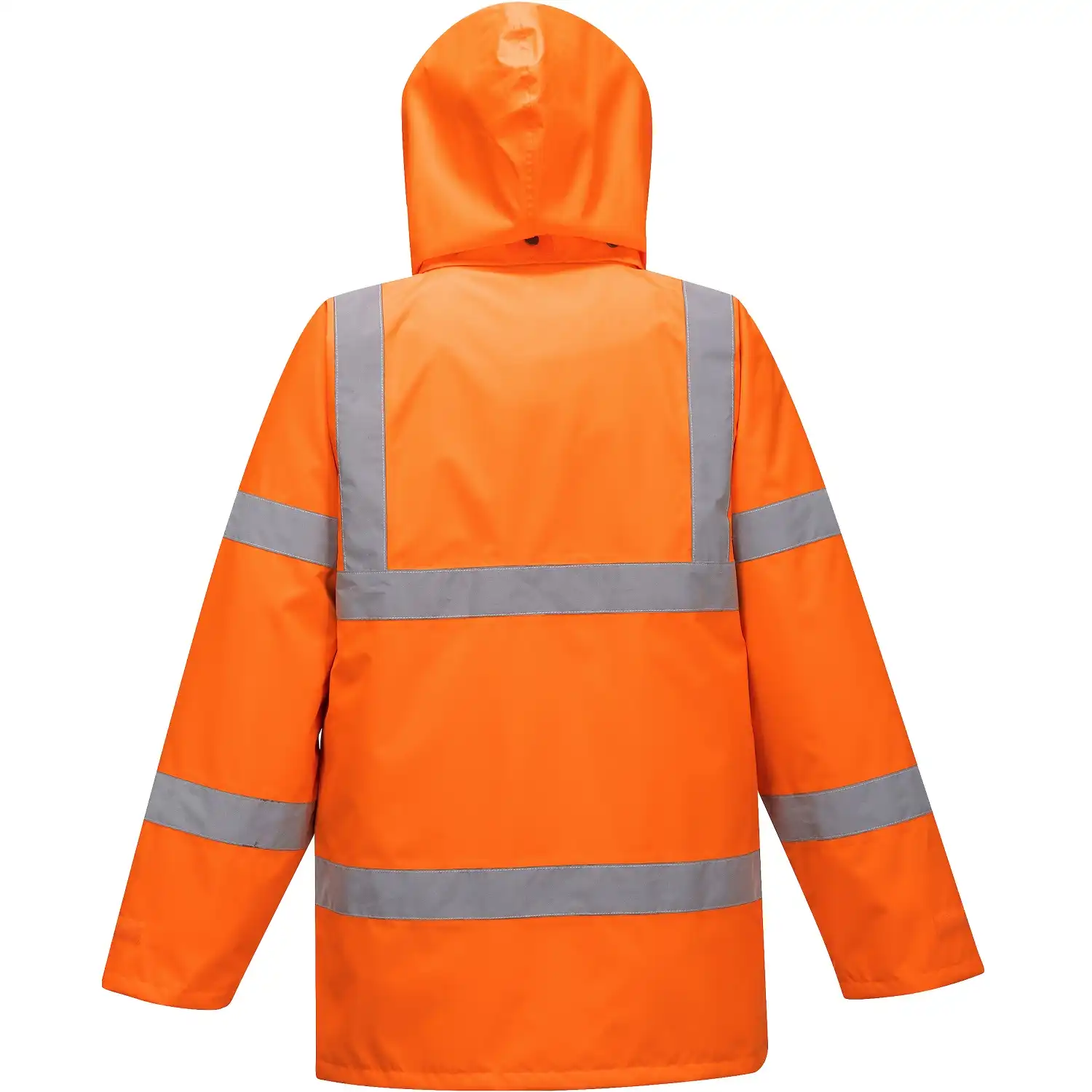 Warnschutz Regenjacke "RT63" Bahn orange in L - Thumbnail 2