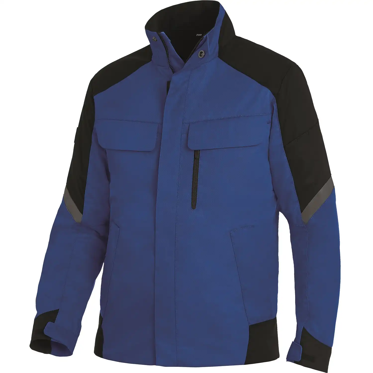 Arbeitsjacke "FRANK" in royalblau/schwarz, XL - Thumbnail 1