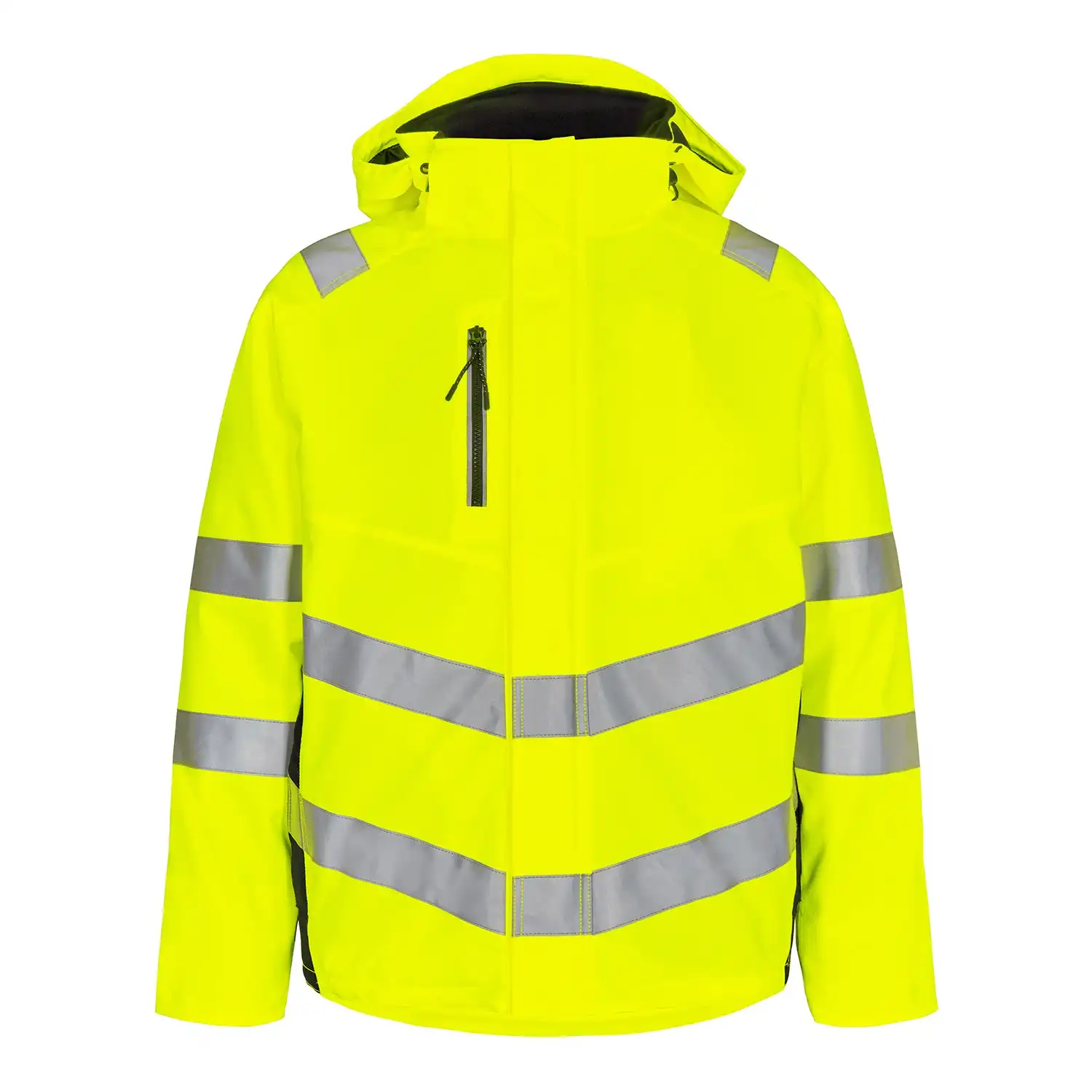 Warnschutz Winterjacke "1946-930" Safety Kl. 3 in gelb/schwarz, L - Thumbnail 1