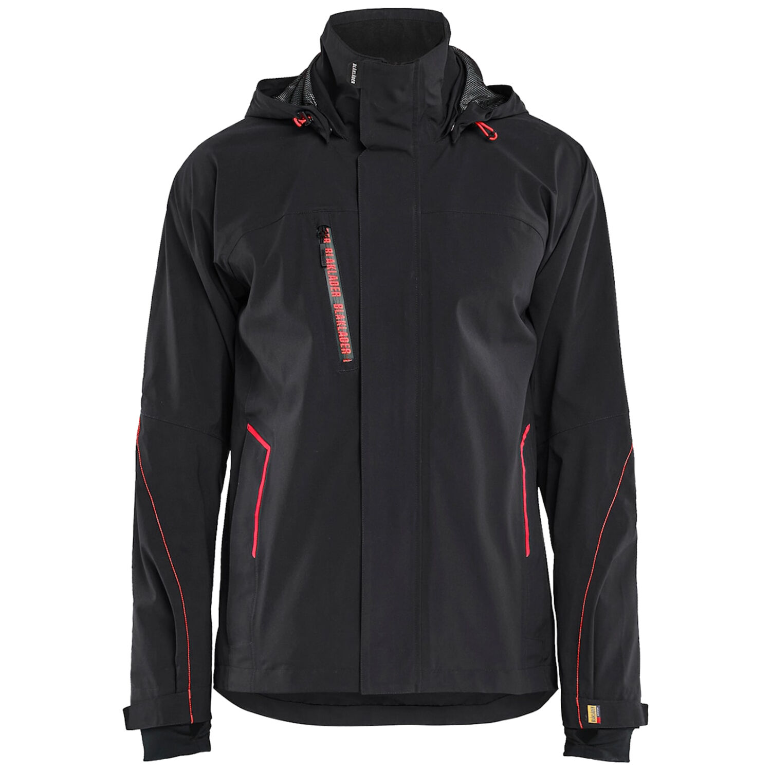 Softshelljacke "4483" in schwarz/rot, 3XL - Thumbnail 1
