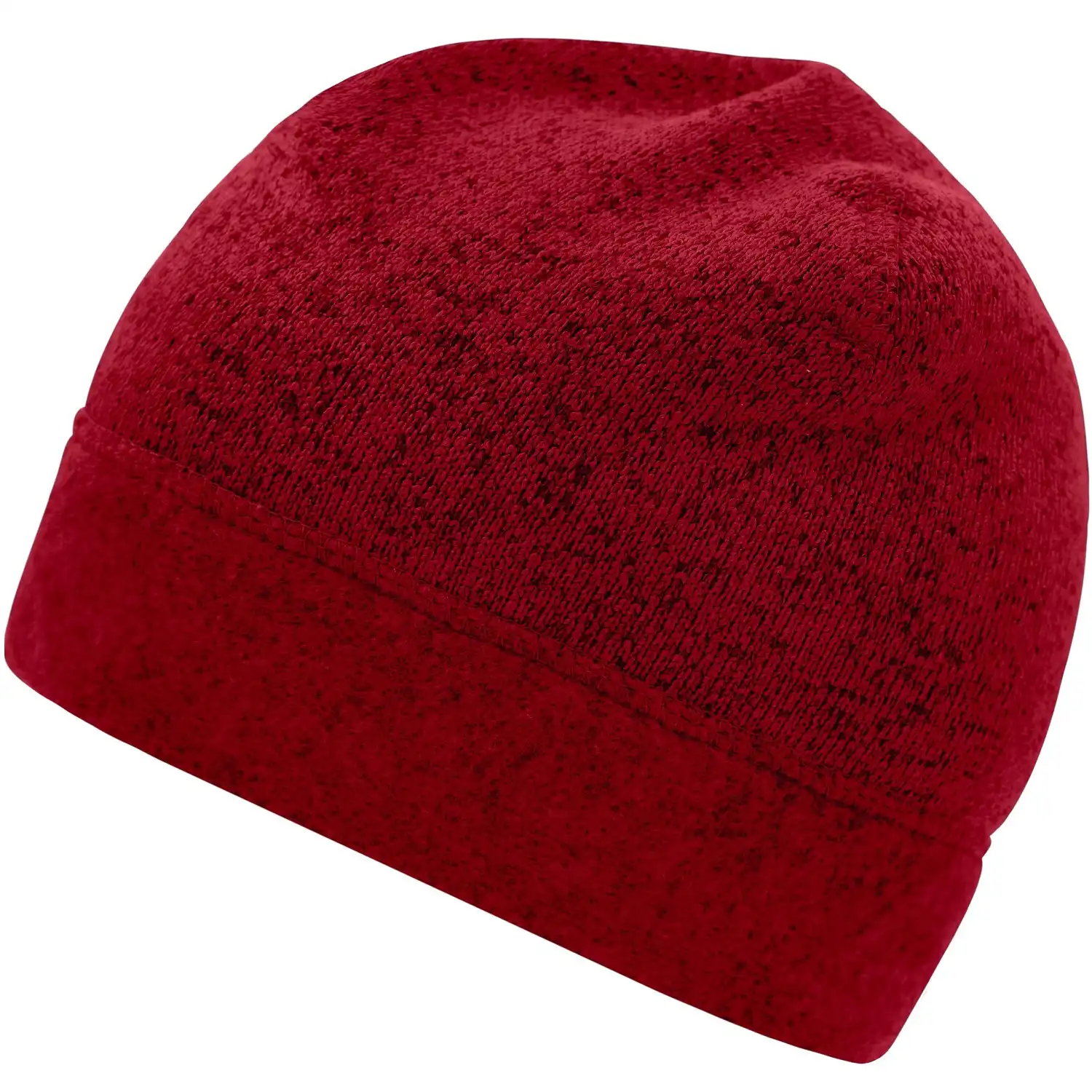 Fleece Strickmütze Workwear "MB7121" in red-melange/black - Bild 1