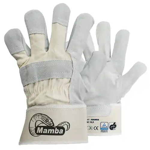 Rindspaltleder-Arbeitshandschuhe "MAMBA" in 10 (XL) - Thumbnail 1