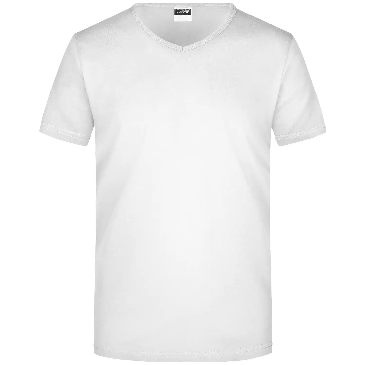 V-T-Shirt Slim Fit "JN912" in white, M - Thumbnail 1