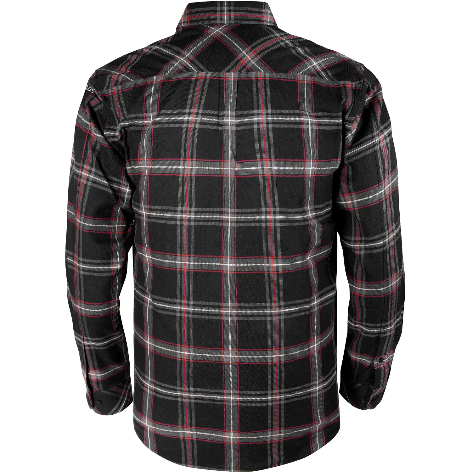 Flanellhemd Langarm "7421 MSF" Klassiker in schwarz, L - Thumbnail 2