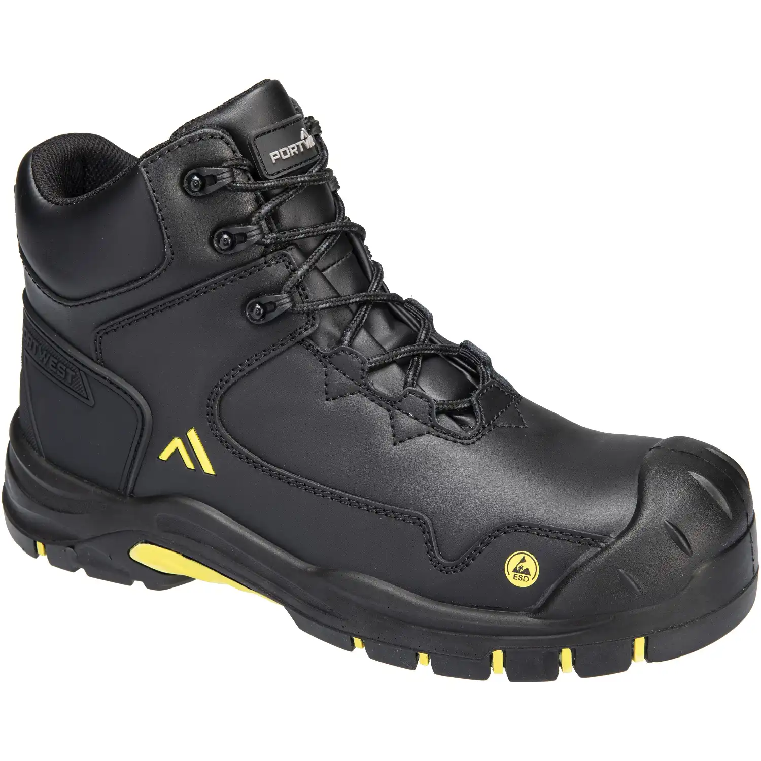 Sicherheitshochschuhe S3S "FC18" schwarz/gelb in 37 - Thumbnail 1