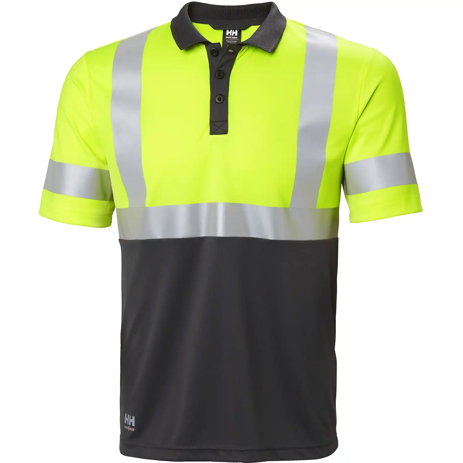 Warnschutz Polo-Shirt ADDVIS UV-Sch. in gelb/schwarz, XS - Thumbnail 1