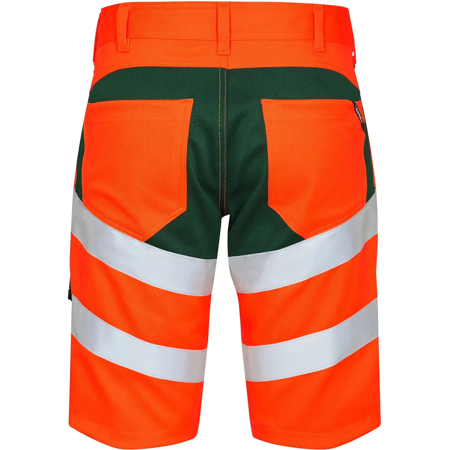 Warnschutz Stretch Shorts "6546-314" Safety in orange/grün, 48 - Thumbnail 2