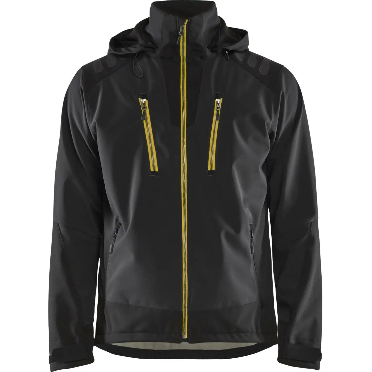 Softshelljacke "4749" in schwarz/gelb, 3XL - Bild 1