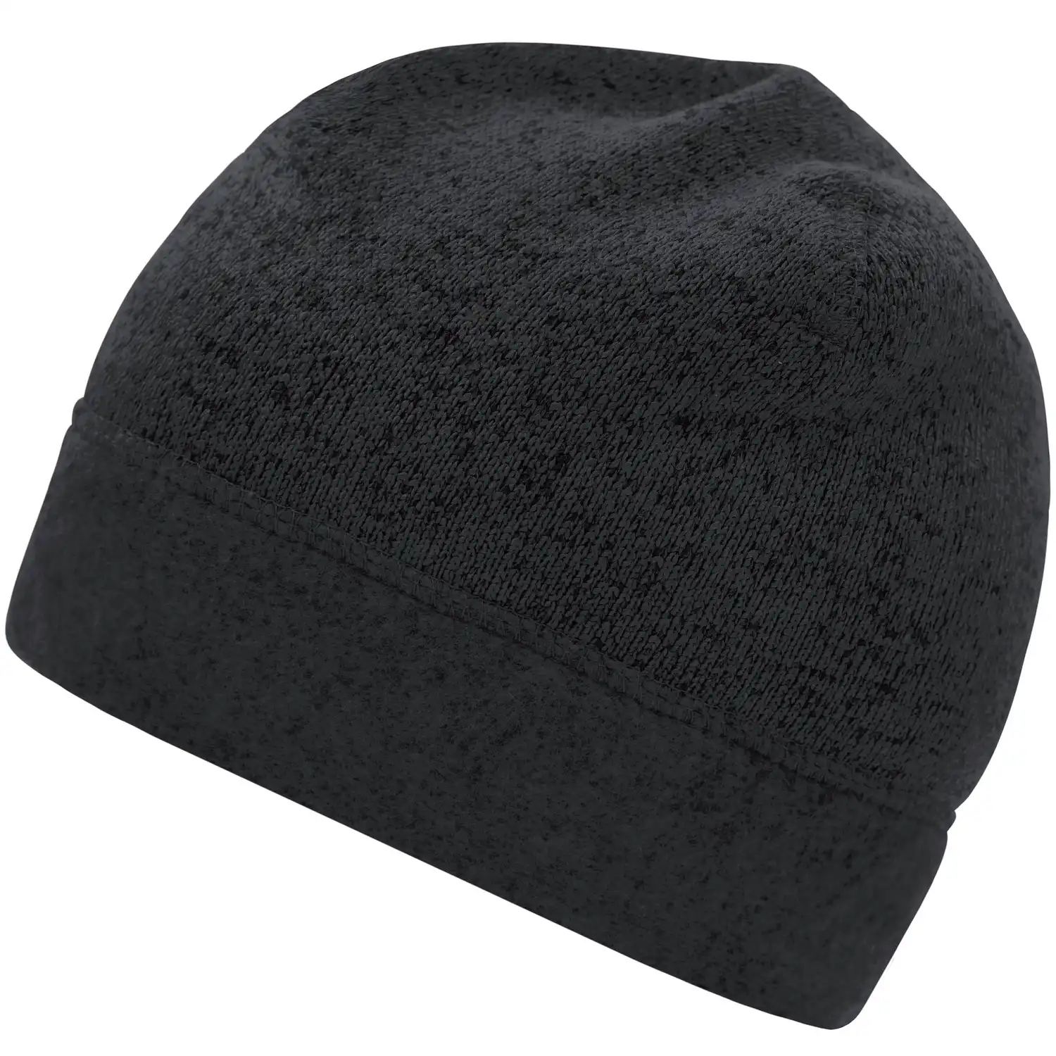 Fleece Strickmütze Workwear "MB7121" in carbon-melange/black - Bild 1