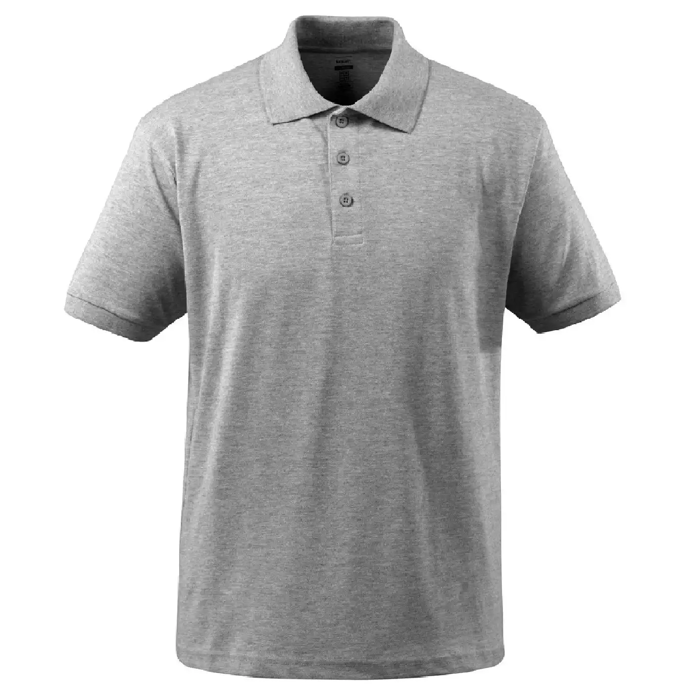 Polo-Shirt "BANDOL" Crossover in grau-meliert, XXL - Bild 1