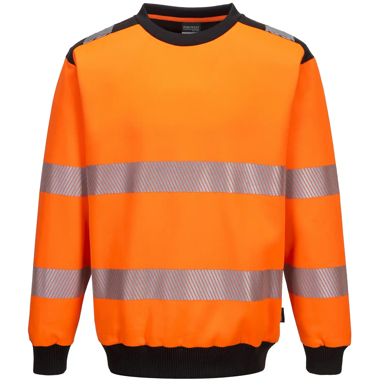 Warnschutz Sweatshirt "PW379" PW3 in orange/schwarz, XXL - Bild 1