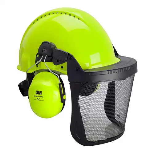 Forstschutz-Helmkombination "G3000M & H31P3E" neongrün - Thumbnail 1