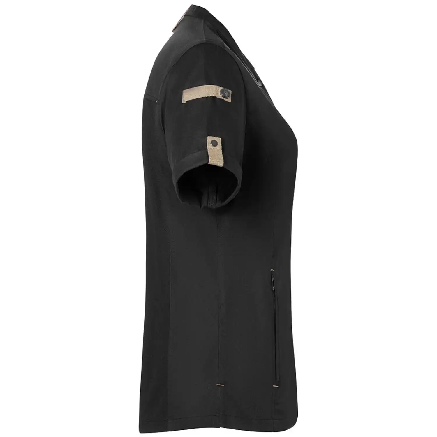 Damen Kochjacke "JF 27" in schwarz, 38 - Thumbnail 3