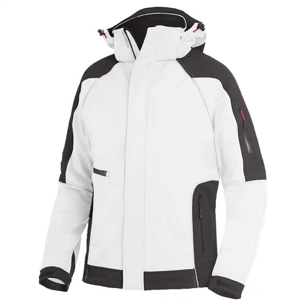 Softshelljacke "WALTER" in weiß/anthrazit, L - Thumbnail 1