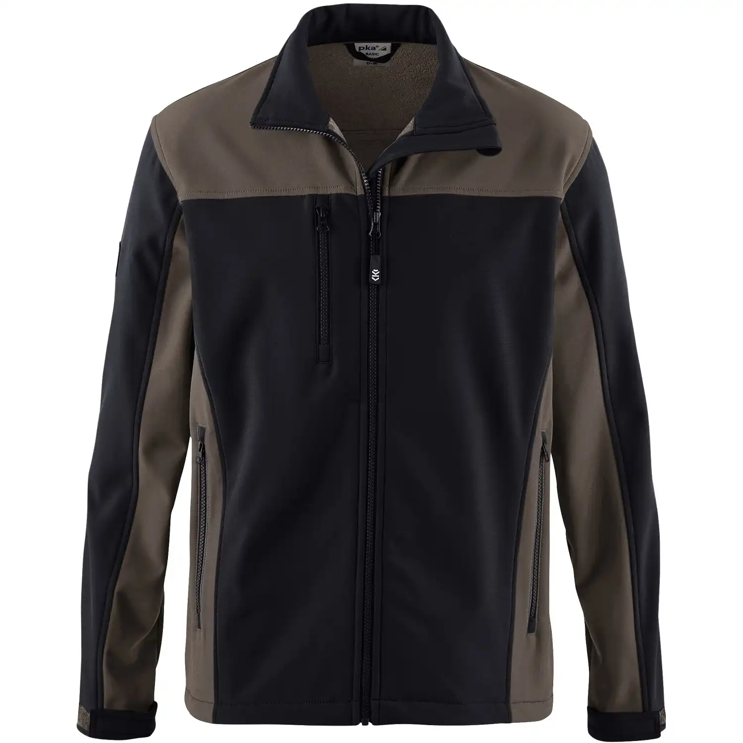 Softshelljacke "BASIC" in schlamm/schwarz, XL - Thumbnail 1