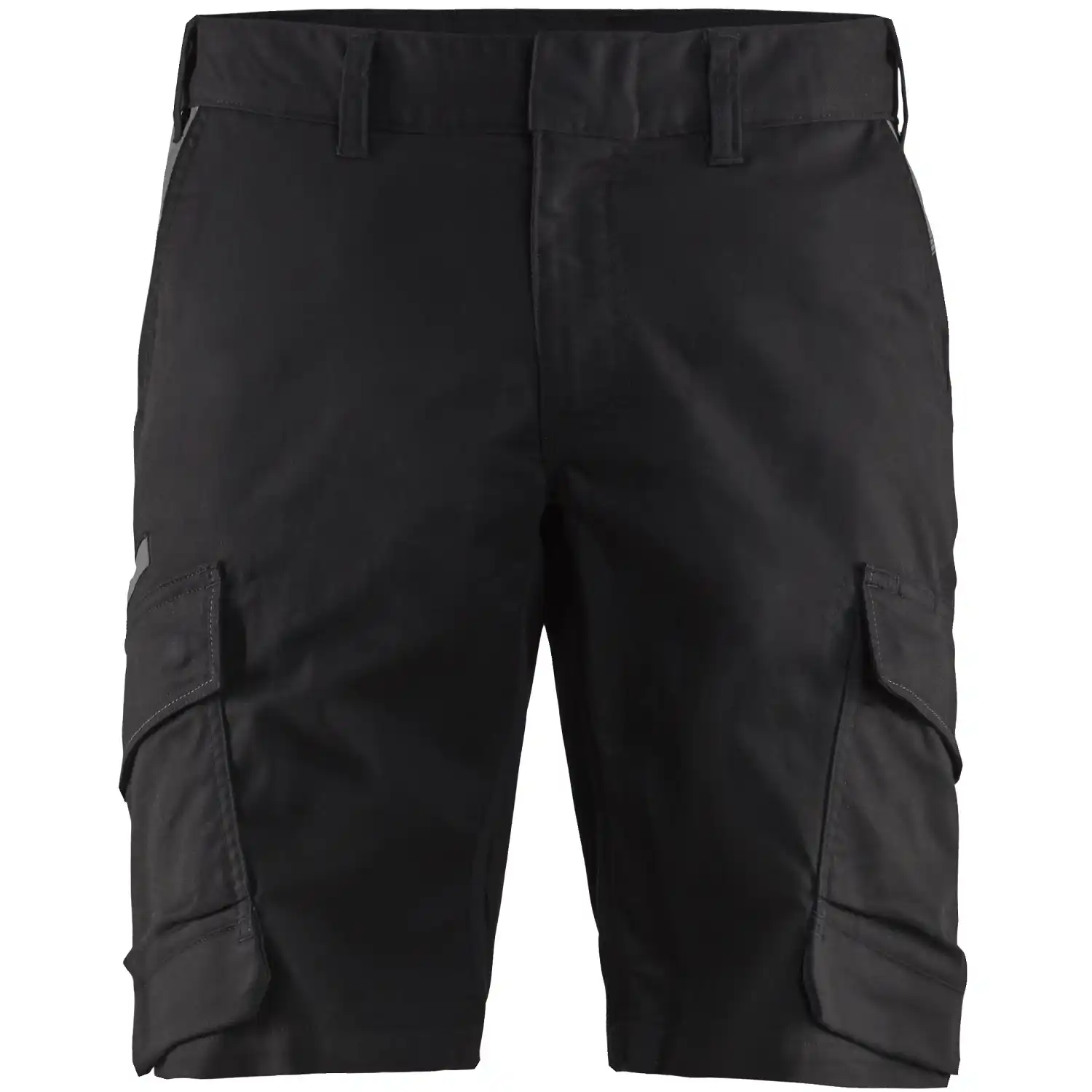Stretch Shorts "1446" Industrie in schwarz/dunkelgrau, C44 - Thumbnail 1