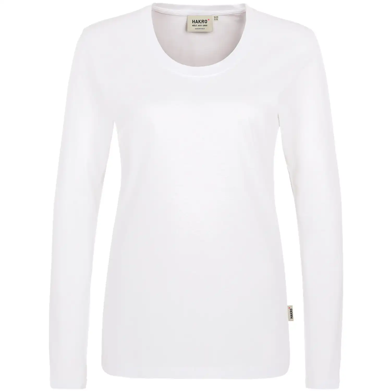 Damen Longsleeve "CLASSIC" 178 in L, Weiß - Thumbnail 1