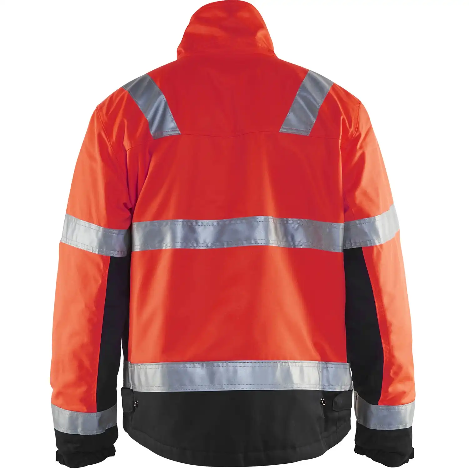 Warnschutz Winterjacke "4862" in rot/schwarz, 3XL - Thumbnail 2