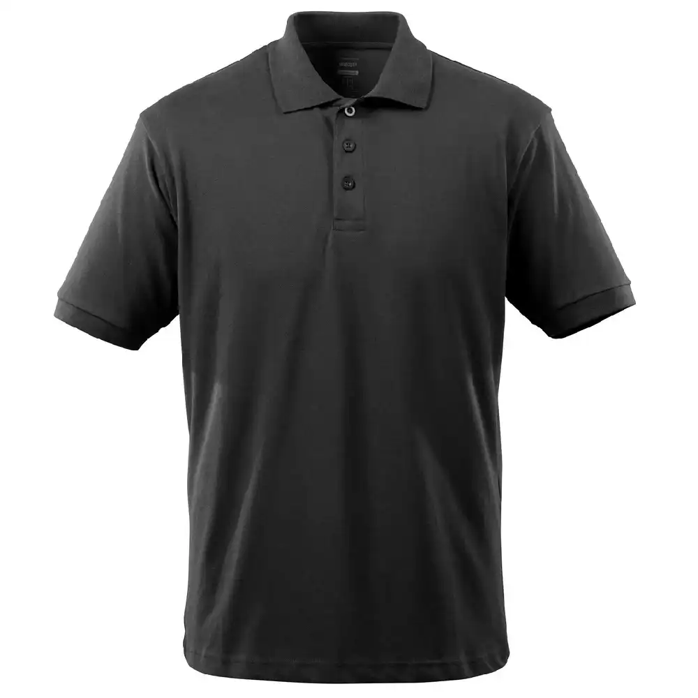 Polo-Shirt "BANDOL" Crossover in schwarz, L - Bild 1