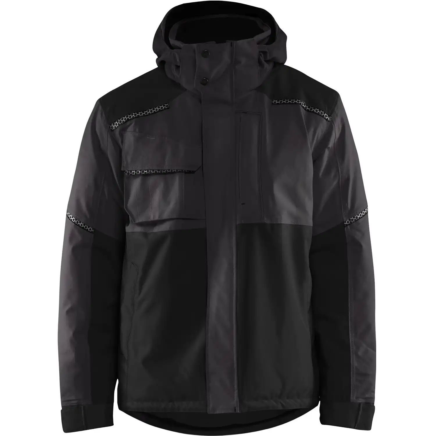 Winterjacke "4881" in dunkelgrau/schwarz, 3XL - Thumbnail 1
