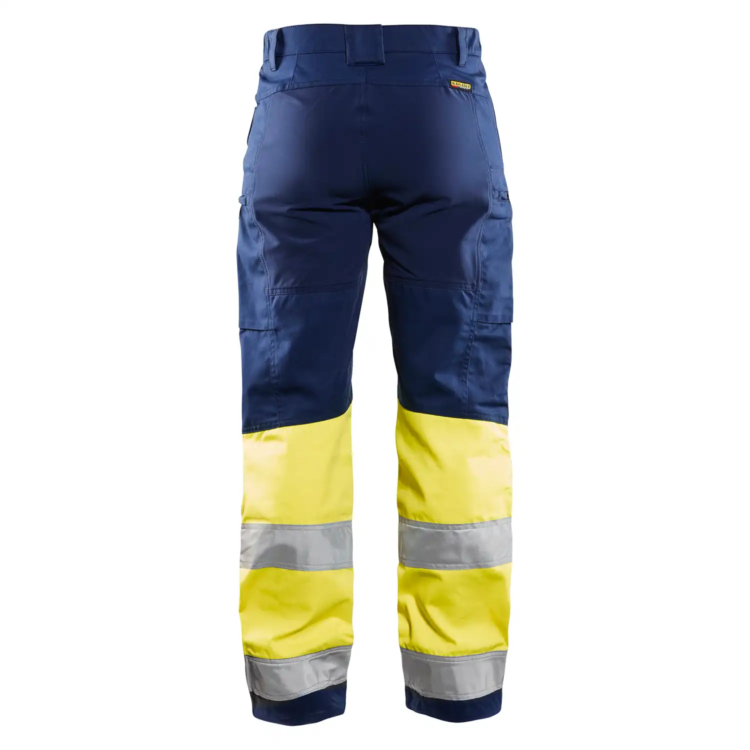 Damen Warnschutz Bundhose "7161" in marine/gelb, C32 - Thumbnail 2